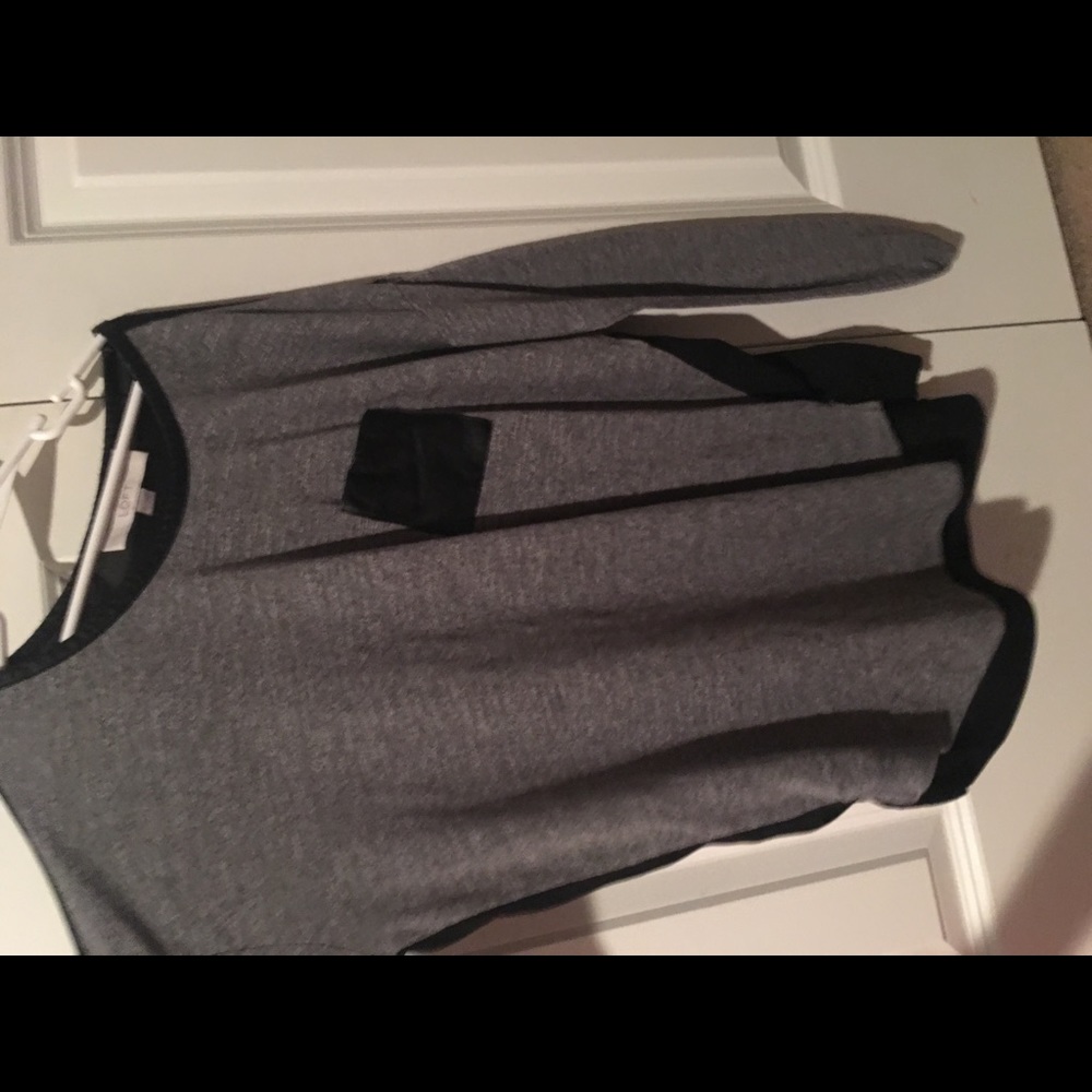 Women’s size xs loft black and grey show shirt